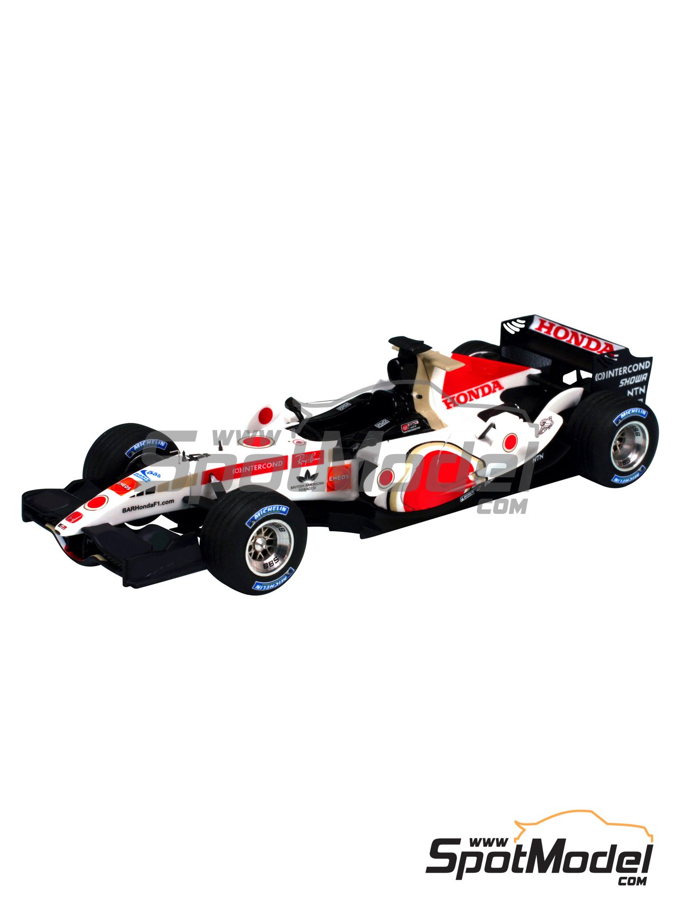 BAR Honda 007 British American Racing Team sponsored by Lucky Strike -  Japanese Formula 1 Grand Prix 2005. Car scale model kit in 1/43 scale  manufactu